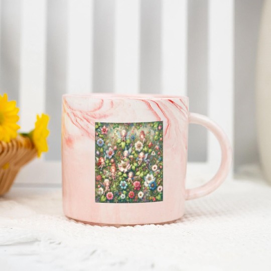 Fantasy Faerie s Blossom Marble Mugs