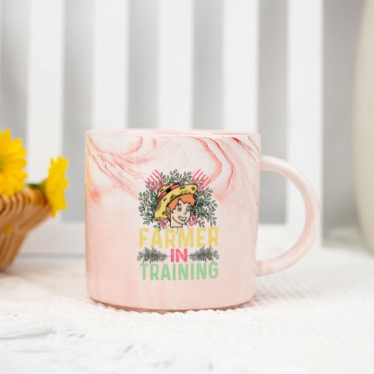 Farmer in Training Vegetable Farmer Gift Marble Mugs
