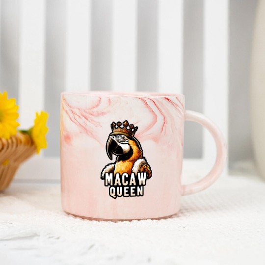 Blue Gold Macaw Ornithologist Macaw Queen Marble Mugs