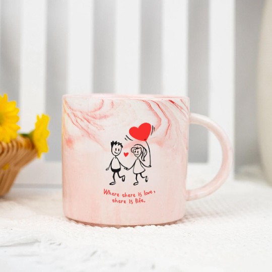 Tenues assorties pour elle et lui Marble Mugs