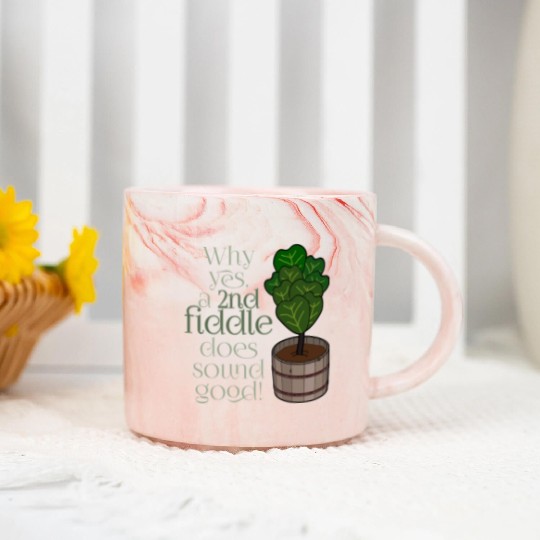 2nd fiddle... leaf fig Marble Mugs