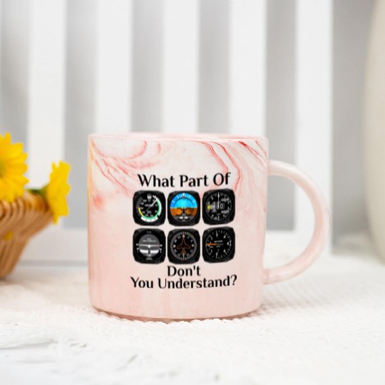 Funny Pilot Art Men Women Aviation Airline Pilot I Marble Mugs