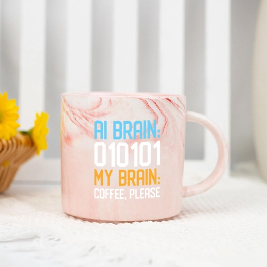 Artificial Intelligence Ai Lovers Marble Mugs