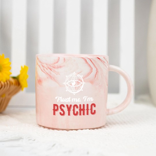 Trust Me, I'm Psychic Celestial Card Decks Marble Mugs