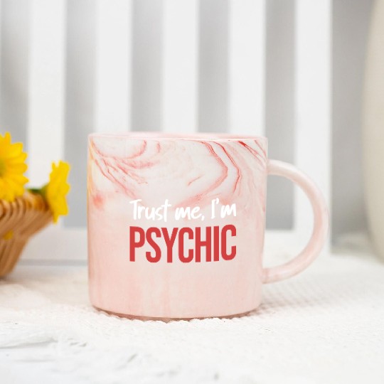 Trust Me, I'm Psychic Celestial Card Decks Marble Mugs