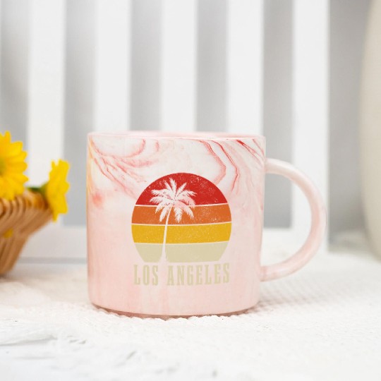 Los Angeles California LA Gift Marble Mugs