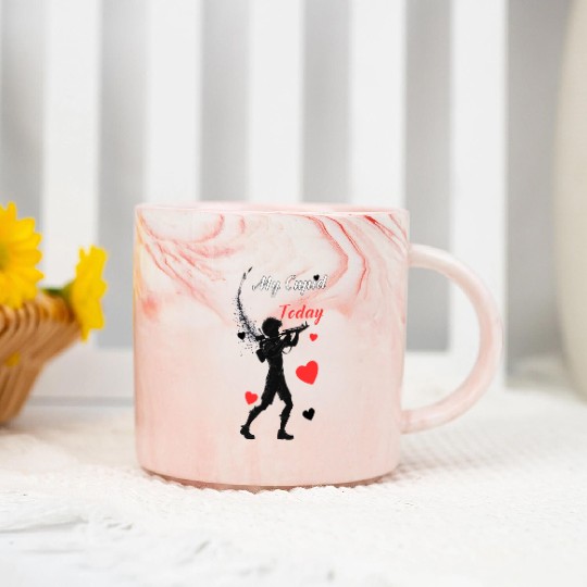 Angel of love, my cupid today. Marble Mugs