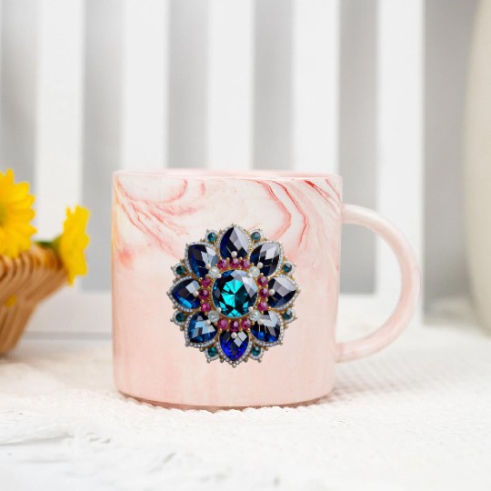 Gorgeous Gemstone Brooch: A Radiant Statement Piec Marble Mugs