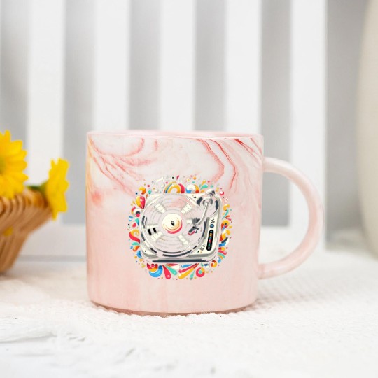 Vinyl Records LP Collector Record Lover Audiophile Marble Mugs