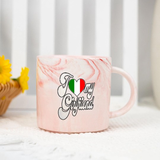 ItalyI Love My Italian Girlfriend Marble Mugs