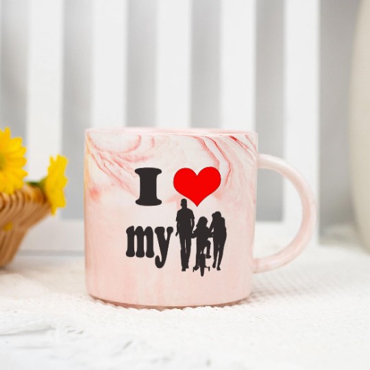 Family love Marble Mugs