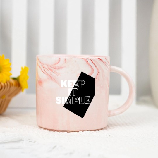 Simply Elegant: Keep It Simple Design Marble Mugs