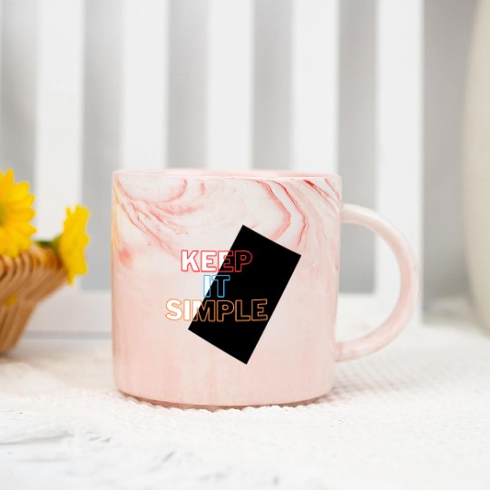Minimalist Mastery: Keep It Simple Apparel Marble Mugs
