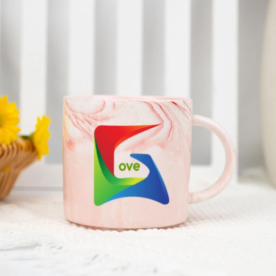 Love's Tapestry: A Timeless Embrace Marble Mugs