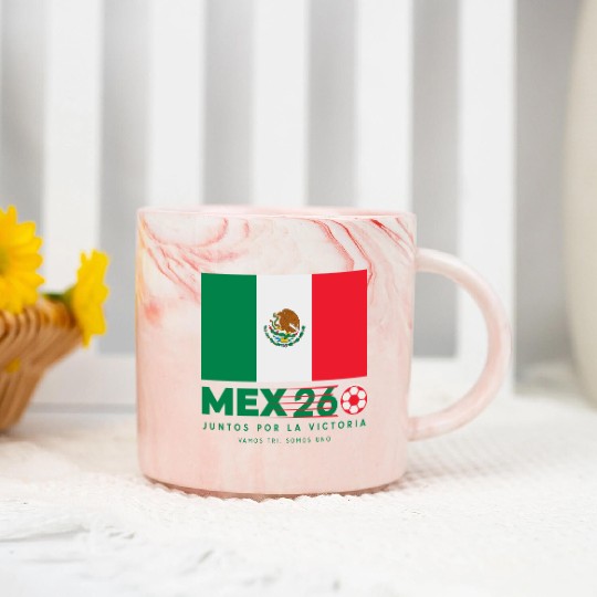 Mexico World Cup 2026 Marble Mugs Soccer