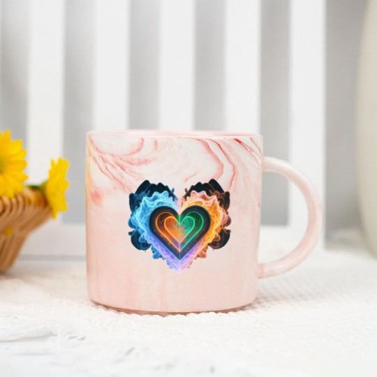 Valentine Marble Mugs