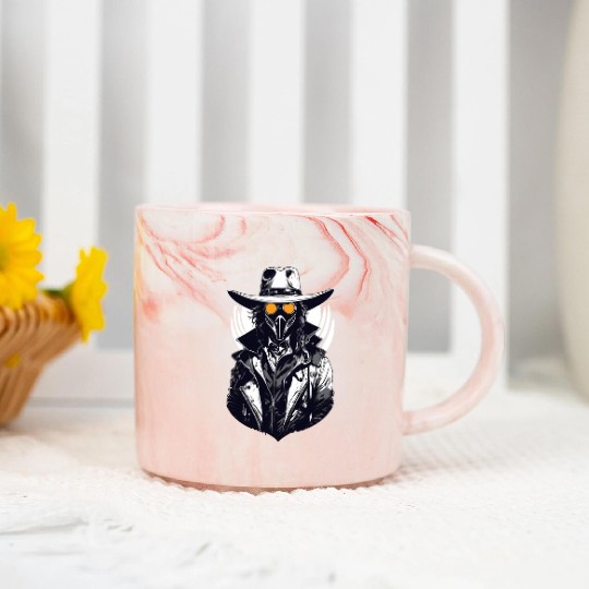 Cyberpunk Cowboy - A Weird Wild West Fusion Marble Mugs
