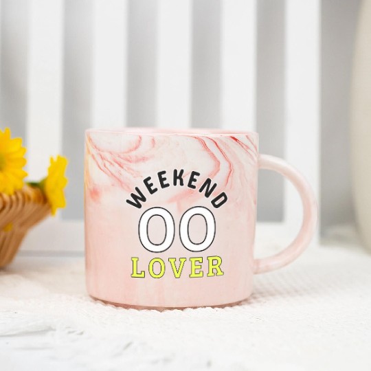 Weekend Lover Marble Mugs