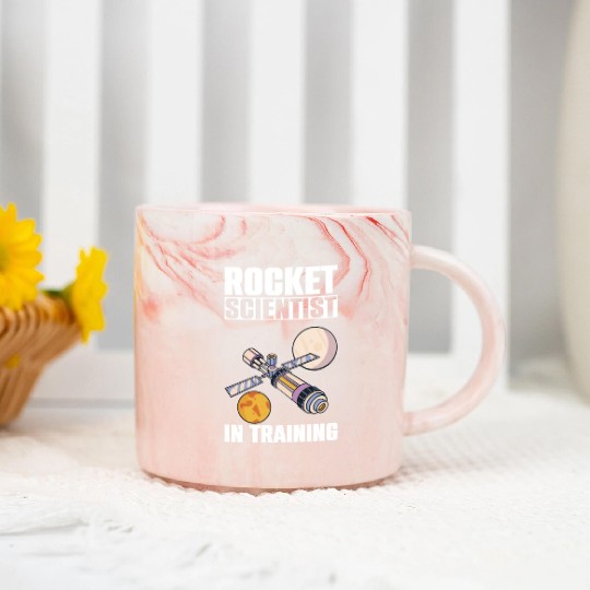 Rocket Scientist Studied Science In Training Marble Mugs