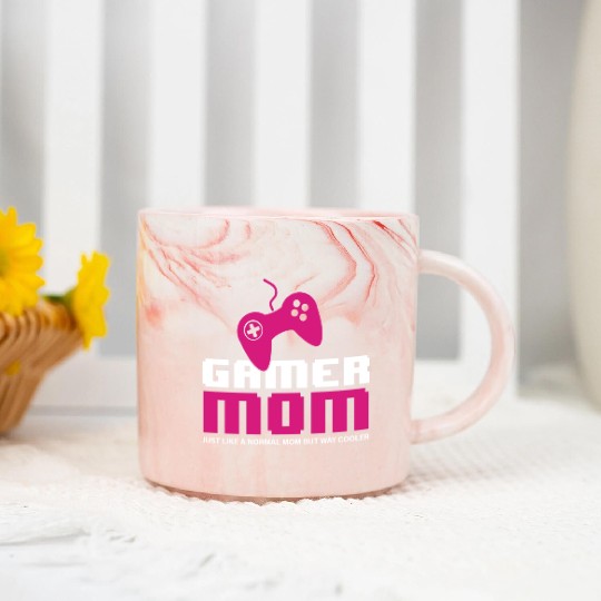 Gamer Mom Video Games Gaming Lover Mother Player Marble Mugs