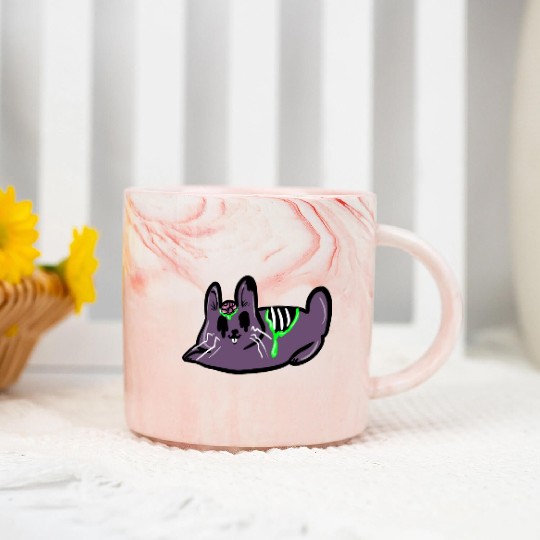 zombie bunny Marble Mugs