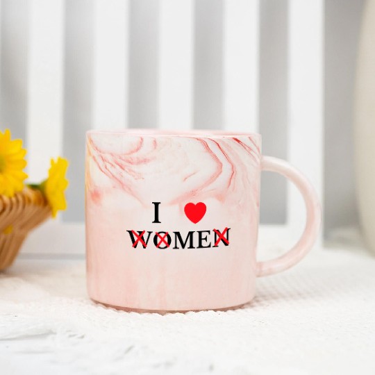 I Love Me I Heart Me I Love women I Red Heart Me Marble Mugs