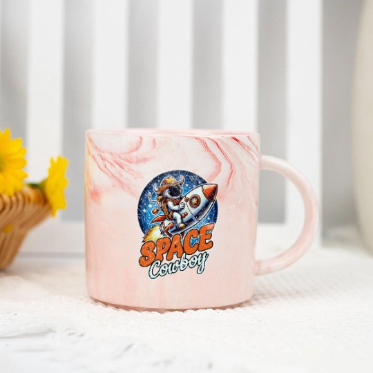 Space Cowboy Marble Mugs