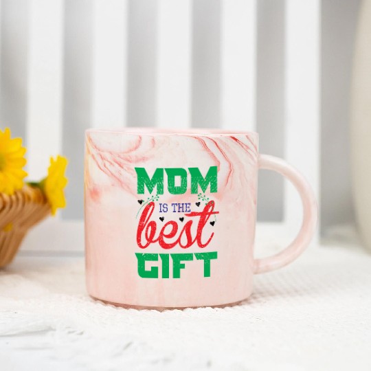 Mom is the best gift Marble Mugs