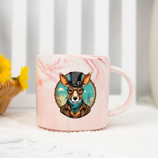 Kangaroo Marble Mugs