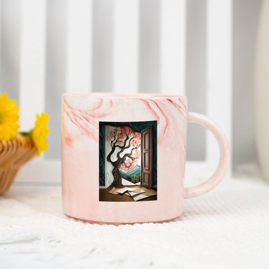 Firefly Dark room with near window with tree 85837 Marble Mugs