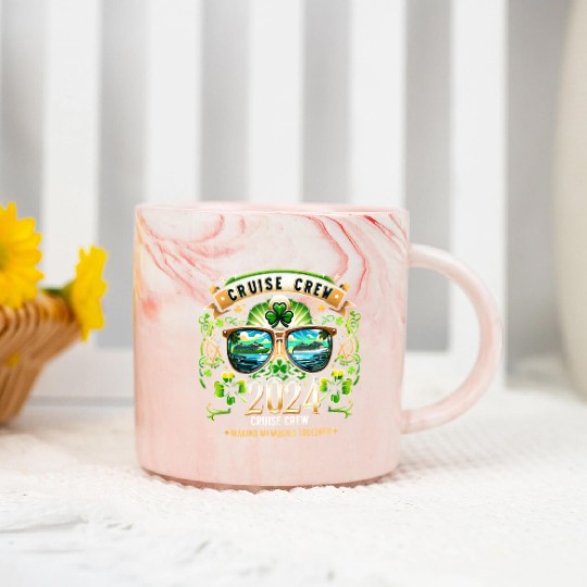 St Patrick s Day Cruise 2024 Vacation Cruising Marble Mugs