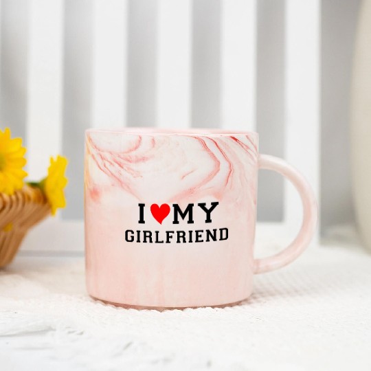 I Love My Girlfriend Ich Liebe Meine freundin Marble Mugs