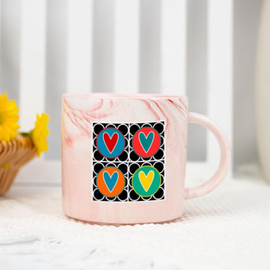 HEART. COUPLE. JUST MARRIED. Bachelorette party. VALENTINE'S DAY. Marble Mugs