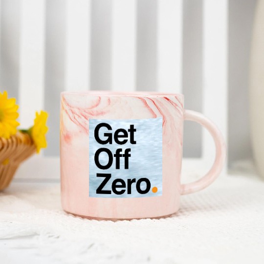 Get Off Zero! - Bitcoin (Edition 3 of 3) Marble Mugs