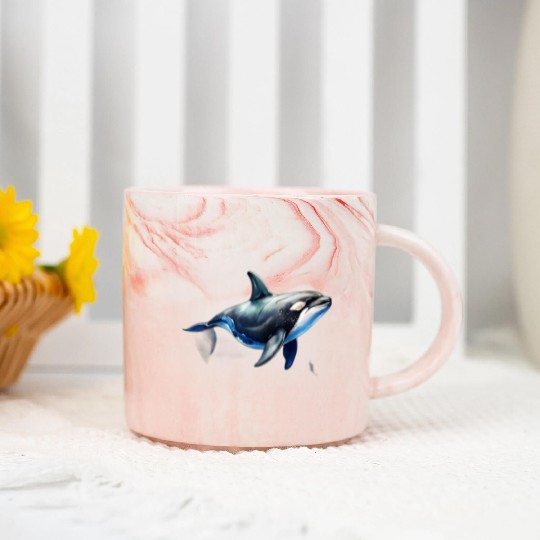 killer whale Marble Mugs