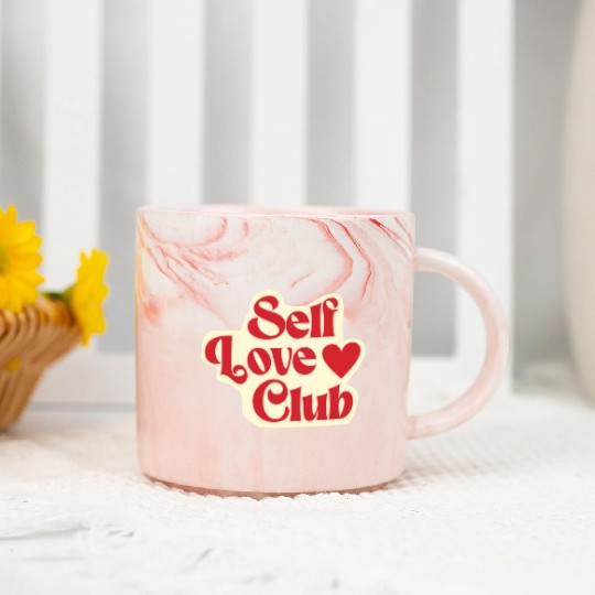 Self Love Club Marble Mugs