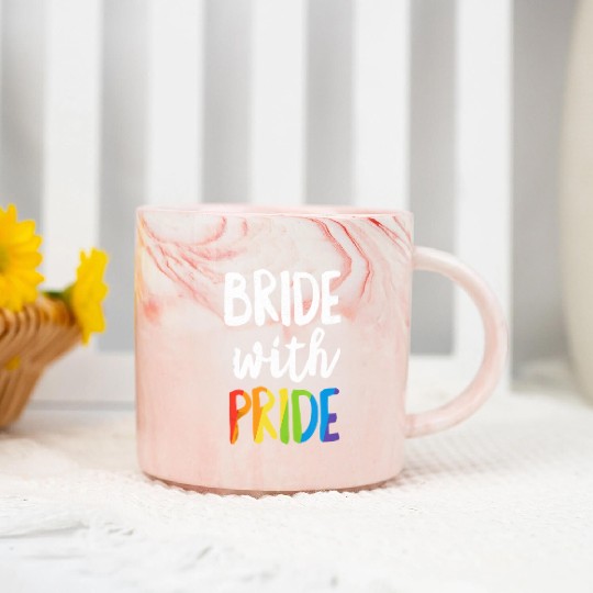Lesbian Bachelorette Party Marble Mugs