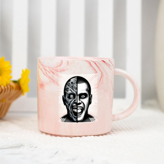 Psychological Horror psychiatric suspense Marble Mugs