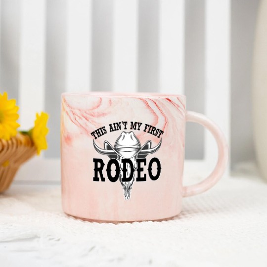 this ain't my first rodeo Marble Mugs