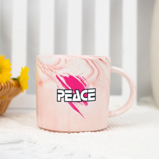 "Serenity Reigns: Peaceful Harmony" Marble Mugs