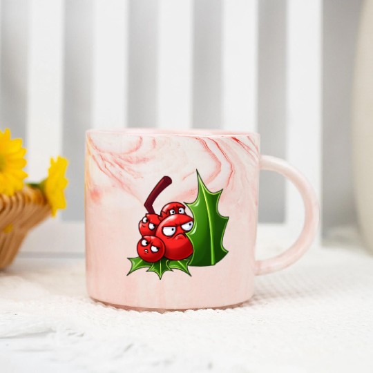 Plants Versus Zombies 2 Holly Barrier Marble Mugs