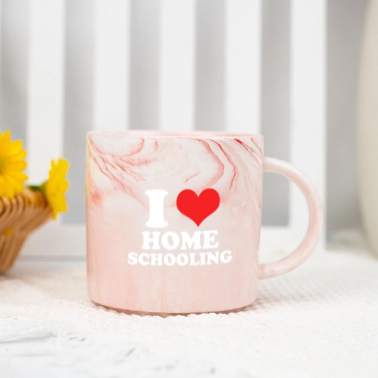 I Love Homeschooling Homeschool Home school Mom Marble Mugs