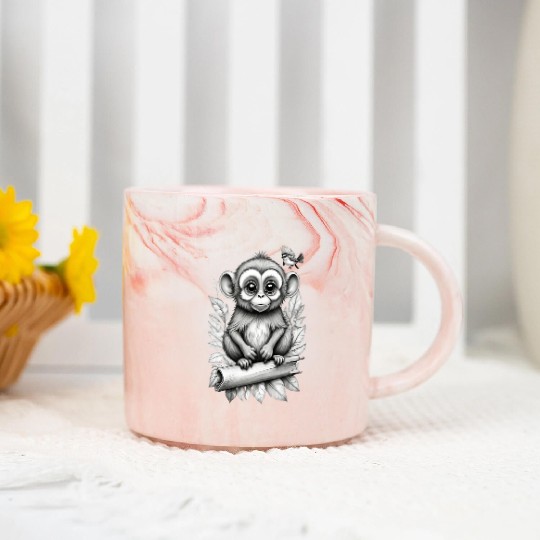 monkey Marble Mugs