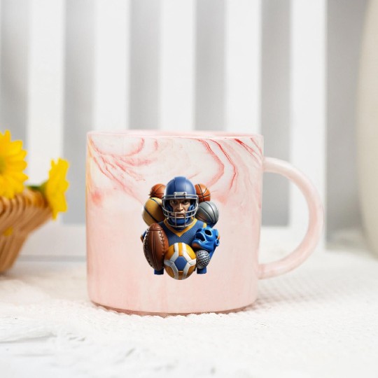 Game Day Champ Representing College Athletics Marble Mugs