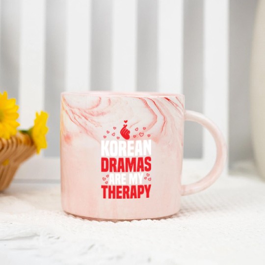 Korean Dramas Are My Therapy 10 Marble Mugs