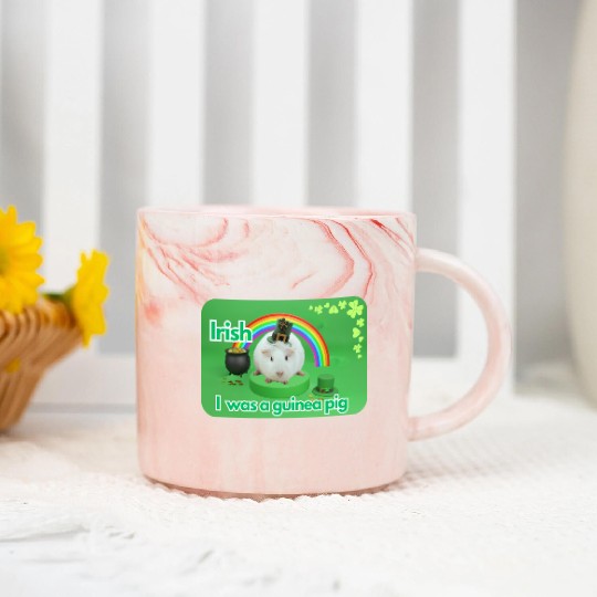 Irish I was a guinea pig Marble Mugs