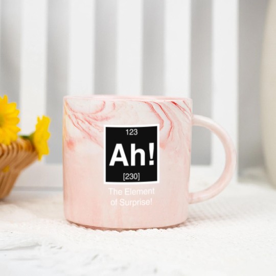 Ah The element of surprise Marble Mugs