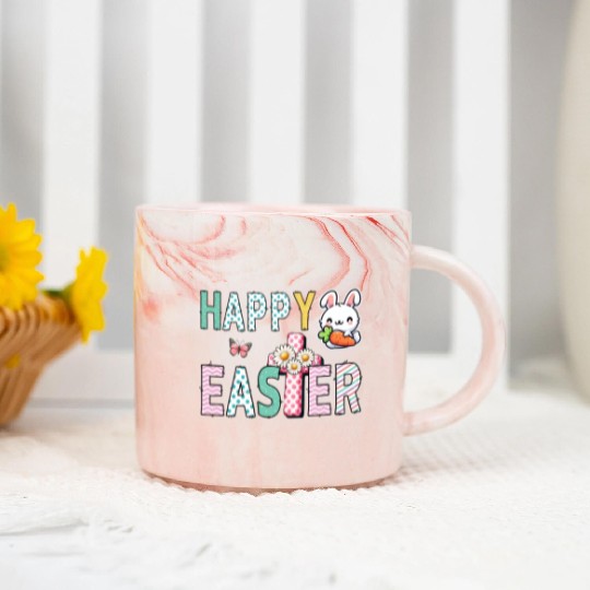 Blossom & Bunny: Easter Celebration Delight! Marble Mugs