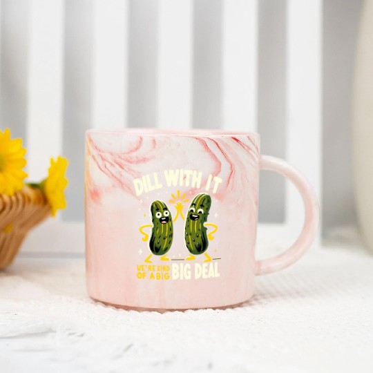 Pickle Lover Funny Pickle Dill pickle Pickled Marble Mugs