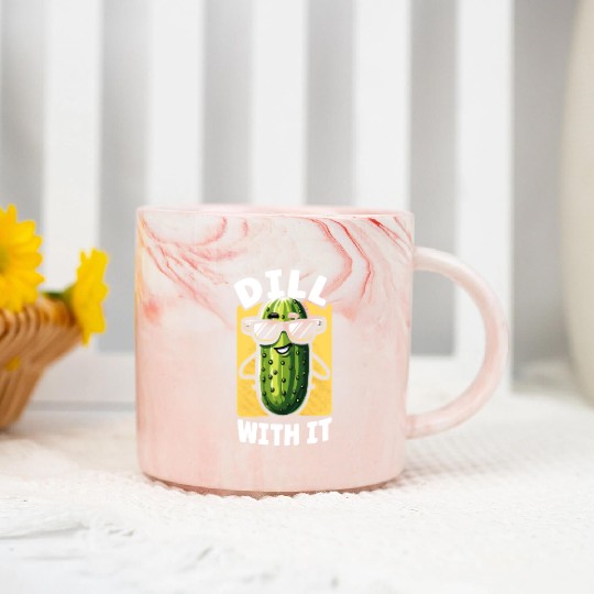 Pickle Lover Funny Pickle Dill pickle Pickled Marble Mugs